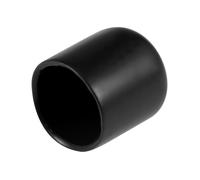 Embout en caoutchouc SOURCING MAP 25Pcs 15mm ID Embouts Vinyle Rond Terminal Capuchon Housse Vis Filetage Protections Noir