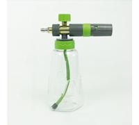 Embout en mousse de 1 litre pour nettoyeurs haute pression avec interface à connexion rapide, buse rotative et régulation de sortie de mousse de précision (vert)