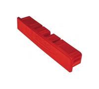 Embout en plastique de règle aluminium 100x18mm rouge - - 380110