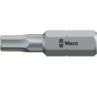 Wera Embout 6 pans Hex-Plus 4 mm 1/4 pouce 25 mm 1 pièce