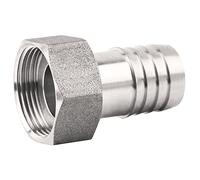 Embout inox 316L femelle 20x27 à écrou mobile, pour tuyau Ø19, Ø crans 20,5 ACS