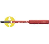 Wiha Embout interchangeable slimBit 2831-11 PH1 6 mm x 75 mm VDE Quantité 1