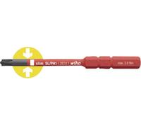 Wiha Embout SoftFinish electric slimBit VDE fente/PZD 2x75mm PlusMinus slimBit WIHA Quantité:1