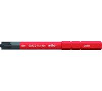 Embout interchangeable VDE diamètre 6 mm plat PZ2 Wiha 2831-14 Rouge