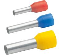Embout isolé Klauke, DIN 46228 partie 4, 10 mm², longueur 28 mm, 1 pièce.