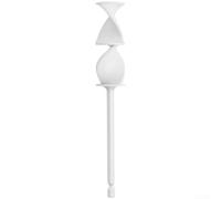 Embout mélangeur époxy avec double spirale pour mélange de résine et de peinture, noir, 165 mm (blanc)