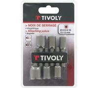 Noix de serrage magnétiques Tivoly Essential Ø 6 à 13 mm - Pack de 6 pièces