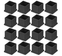 Embout Patin SOURCING MAP 26Pcs 39x39x29mm Carré en PVC pour 30x30mm Tube Noir Pied de Meuble Table Protection de Sol