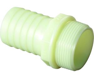 Embout polyamide mâle 33 x 42 tuyau ø 30 Blanc| Boutté