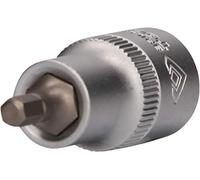 Embout pour Douille Manuelle à 6 pans Creux ½ 12,5 mm BT022860 - Longueur Douille 55 mm - Mèche Tournevis 5 mm - Acier avec Surface Chrome Vanadium Mat - Robuste et Pratique - BRILLIANT TOOLS