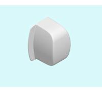 embout - pour goulotte de climatisation - 120 x 75 mm - blanc - iboco 06836