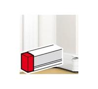 embout pour goulotte dlp à clippage direct mosaic 50x180mm blanc