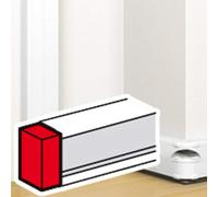 Embout pour goulotte Mosaic 50x145mm - blanc