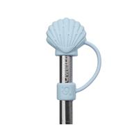 Embout Pour Paille Coquillage Bleu Pastel - Pour Travel Cup - Qwetch