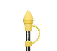 Qwetch – Embout pour paille pour Travel Cup – Glace jaune citron