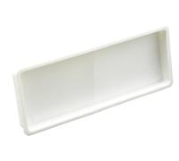 Embout pour système de ventilation - Canal plat - 110 x 55 mm - Pour éviter les reflux dans les tuyaux - Canal de ventilation - Tuyau en PVC
