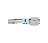 Embout pour vis TORX 1/4'', acier inoxydable avec zone de torsion, 25 mm de long, Dimensions : T 10