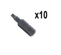 Embout pour vis - WERA - 867/1 Z TORX - 10 pcs - 10X25 mm - Réf 05066450001 TX10