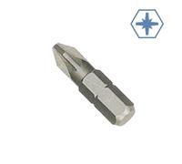 Embout Pozidriv PZ2, 25mm, Acier S2, Embout de Vissage Cruciforme