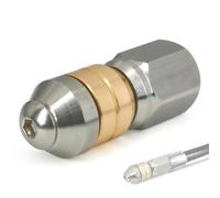 Embout professionnel G1/8, buse à pression rotative en acier inoxydable, compatible avec Kärcher, appareils compatibles avec Kärcher WAP Kränzle Nilfisk Alto, drains d'égout