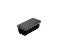 Embout rectangulaire 60x20 mm en polyéthylène noir RT22