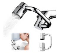 Embout Robinet Pivotant 1080°, Multifonctionnel Mousseur Robinet, Aérateur de Robinet économiseur D'eau, Robinet d'Extension Avec 2 Modes de Pulvérisation pour Cuisine ou Salle de Bain (1 PCS)