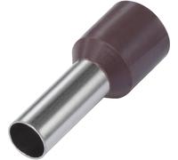 Embout simple dextrémité de câble Vogt Verbindungstechnik 470812 10 mm² x 12 mm partiellement isolé marron 100 pc(s)