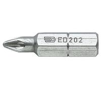 Embout standard série 2 pour vis cruciformes Pozidriv ED202