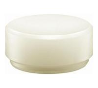 Halder Embout de rechange pour maillet SUPERCRAFT 3508.060 G – Nylon très dur blanc D=60 mm