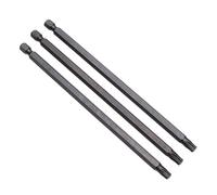 Embout Torx long TX 20, 20 mm x 250 mm extra-long, magnétique, tournevis de sécurité, tête Torx en acier forgé S2, pointe en forme d'étoile, pour perceuses et électriques. Tournevis (3 pièces)
