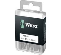Embout Torx T 25 Wera 05072409001 Acier à outils allié, extra-rigide Forme (embouts): D 6.3 10 pc(s)