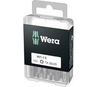 Embout Torx T 30 Wera 05072411001 Acier à outils allié, extra-rigide Forme (embouts): D 6.3 10 pc(s)