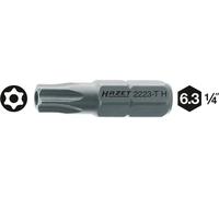 Embout Torx Tamper Resistant TORX® Profil TR 15 Longueur: 25 mm Hazet 2223-T15H Entraînement: hexagone massif 6.3 mm (1/4) 1 pc(s)
