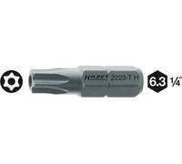 Embout Torx Tamper Resistant TORX® Profil TR 15 Longueur: 25 mm Hazet 2223-T15H Entraînement: hexagone massif 6.3 mm (1/4\ )