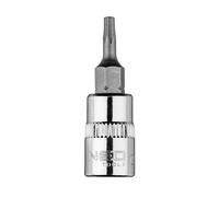 Embout TORX TX10 sur douille 1/4", courte, 37 mm