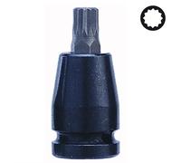 EMBOUT TORX XZN 12 COURT A CHOCS Carré 1/2