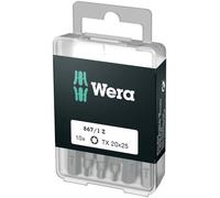 Wera Embouts Torx TX 15 25 mm extra-rigides – boîte de 10