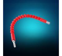 Embouts d'arbre flexibles Sunicon, porte-embout de tournevis d'extension de tige hexagonale de 1/4 "Connect Link outils électriques (Arbre flexible en plastique rouge)