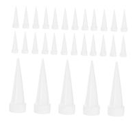 Embouts de Calfeutrage Blancs en Plastique, Lot de 100 Pièces | Buses de Rechange, Application Contrôlée et Précise, Remplacement Facile pour Usage en Série