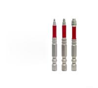 Embouts de tournevis à tige hexagonale en alliage d'acier pour tournevis électriques avec support magnétique pour vis H1,5 à H6 (65 mm 3 pièces)