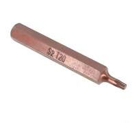 Embouts de tournevis électriques T25 pour T30 T40 T45 T50 T55 Longueur 75 mm Tige hexagonale Haute dureté Outil de tournevis étoile en métal compatible avec les clés à chocs et jeux de douilles Noir
