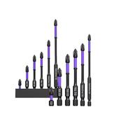 Embouts de tournevis Embouts de tournevis magnétiques antidérapants, 6/12 pièces, embouts à percussion Phillips tige hexagonale, en acier allié adaptés aux outils électriques(12pcs)