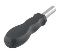 Embouts de tournevis hexagonaux de 126 mm avec poignée en caoutchouc et alliage d'acier noir portable pour usage domestique et professionnel Tête de 6,35 mm Design léger