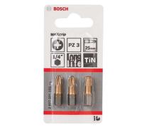 Embouts de vissage BOSCH 2607001595 Max Grip Pozidriv PZ3 3 pièces