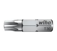 Wiha Boîte d'embouts Standard 08070 – Torx T40 25 mm 50 embouts Acier Chrome-Vanadium trempé 1/4"