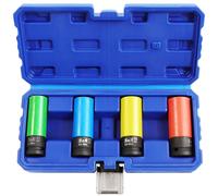 Embouts économes en force ynamométrique, jeu de clés pour écrous de roue, jeu d'embouts 1/2", acier chrome-molybdène, 4 pièces
