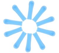 Embouts en Silicone pour Cuillère à Cérumen, 10 Pièces Bleues | Remplacement Facile, Contact Doux, Usage à Maison Voyage, pour Conduit Auditif et Entretien