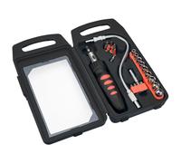 Embouts et douilles de tournevis avec support, lot de 22 pièces.
