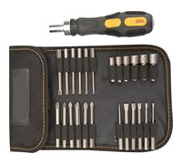 Embouts et douilles de tournevis avec support, lot de 26 pièces.