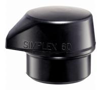 Embouts HALDER SIMPLEX Caoutchouc chargé, noir, avec « pied intégré » - D=60 mm - 3202.260